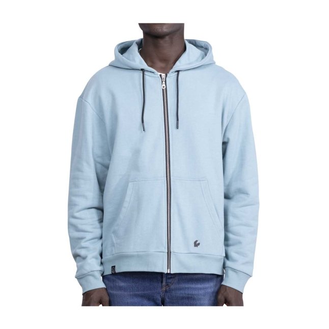 zip hoodie blue