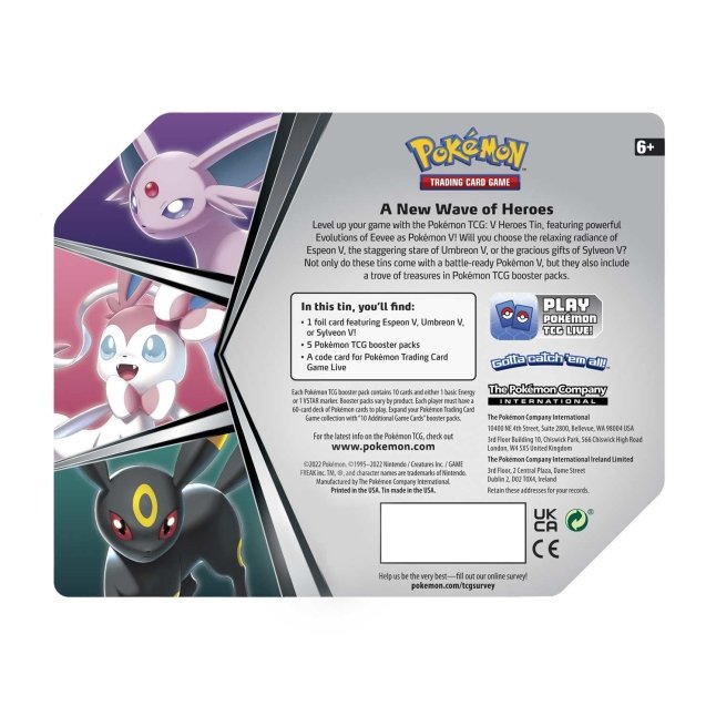 pokémon trading card game: heroes tin - umbreon Collect 151 Surprise Jumbo Chinese Pokemon Booster Box