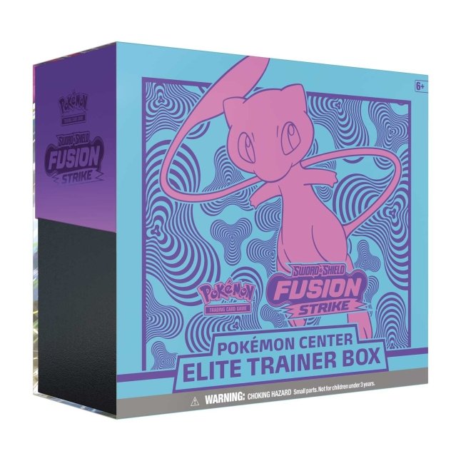 Pokemon TCG: Sword & Shield - Fusion Strike Elite Trainer Box - Mew [Card  Game, 2 Players] 