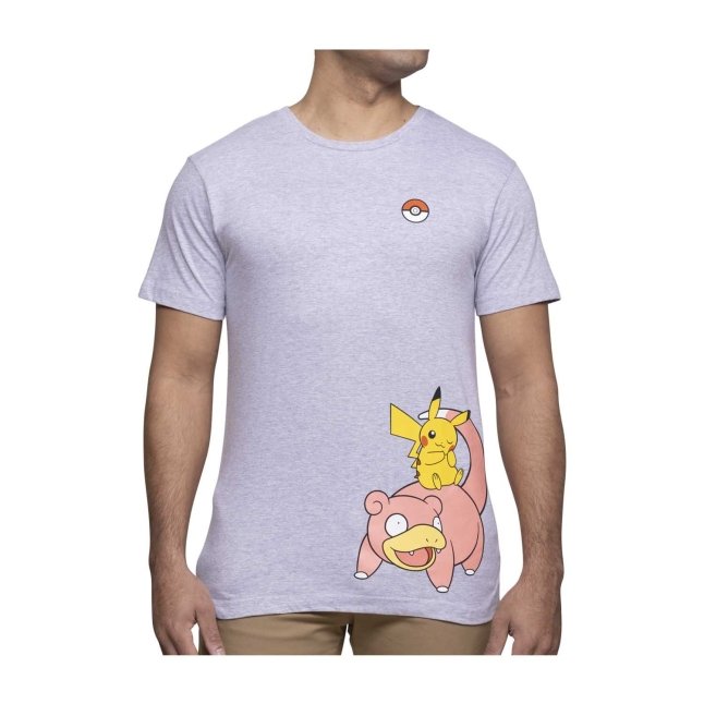 Pokémon Beach Days Heather Gray Relaxed Fit Crew Neck T