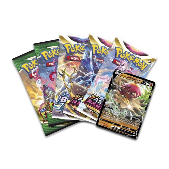 Pokmon TCG: Divergent Powers Tin (Hisuian Decidueye V) | Pokmon Center  Official Site