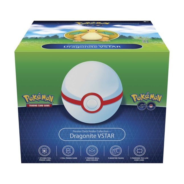 Pokemon Go Premier Deck Holder Collection Dragonite VSTAR Box