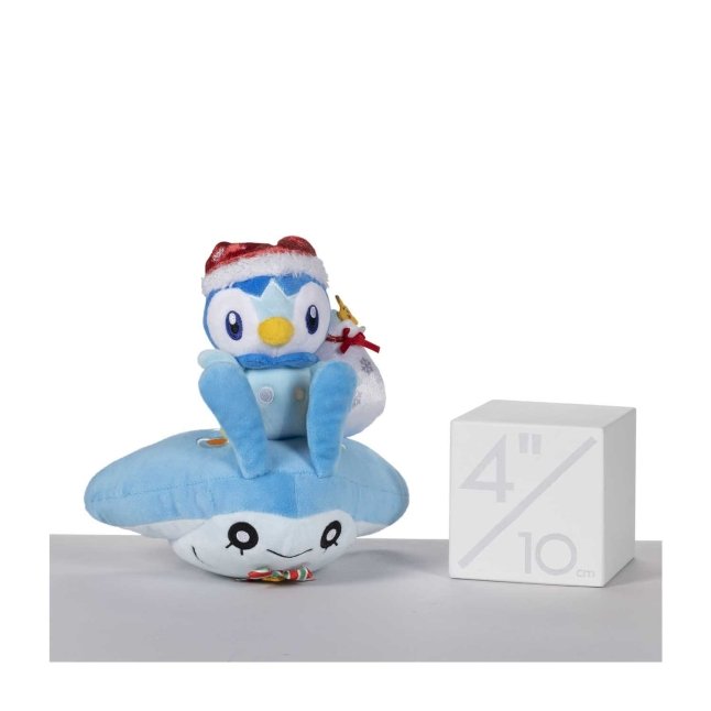 Pok&eacute;mon Glaceon Undersea Holiday Peluche 20 Cm - Con Ornamenti Natalizi Originale