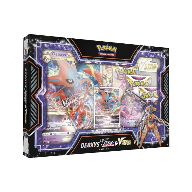  Deoxys V - VSTAR - VMAX - Pokémon 3 Card Set - SWSH266 SWSH267  SWSH268 English : Toys & Games
