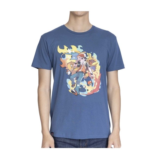 Red Pokémon Trainers Indigo Relaxed Fit Crew Neck T-Shirt - Adult