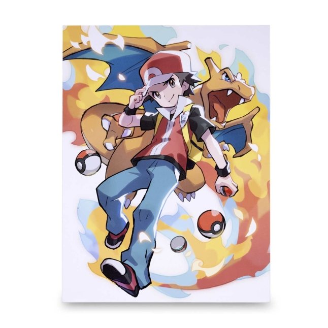 Pokemon Trainer Red Canvas Print Mounted or Framed 