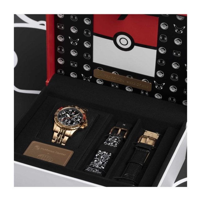 Pokémon Center × Fossil: Kanto First Partners Rose Gold Stainless