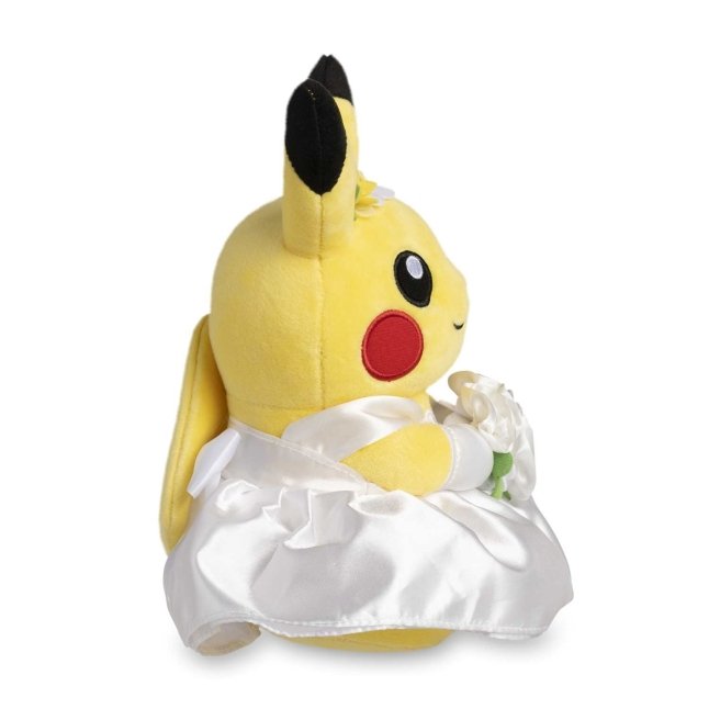 Pikachu Wedding: Wedding Dress Pikachu (Female) Plush - 8 In.