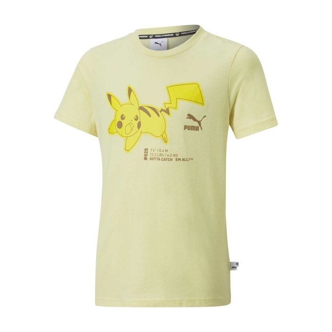 PUMA × Pokémon: Pikachu Puma Black Jersey T-Shirt - Adult