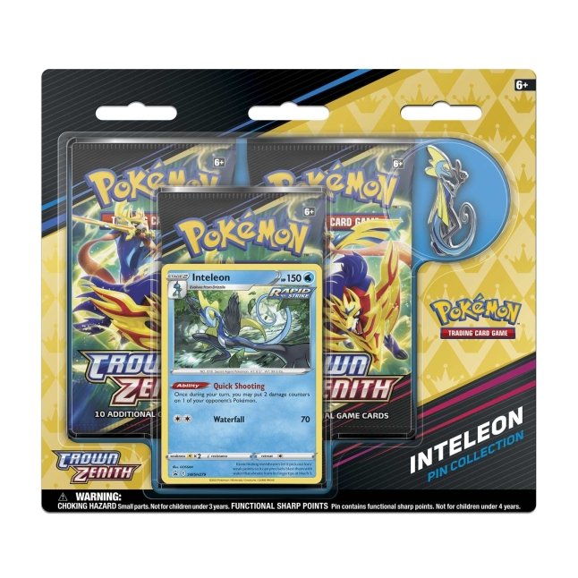 Pokémon TCG Crown Zenith Pin Collection (Inteleon) Pokémon Center Official Site