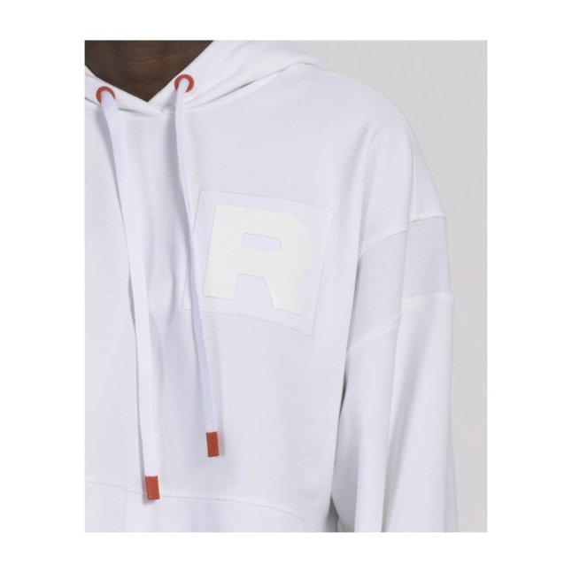 パーカー・フーディ HUECLOSET Pigment Cropped Hood Zip-up (2colors) BNE06 Team Rocket HQ Collection White Fleece Crop Hoodie - Adult