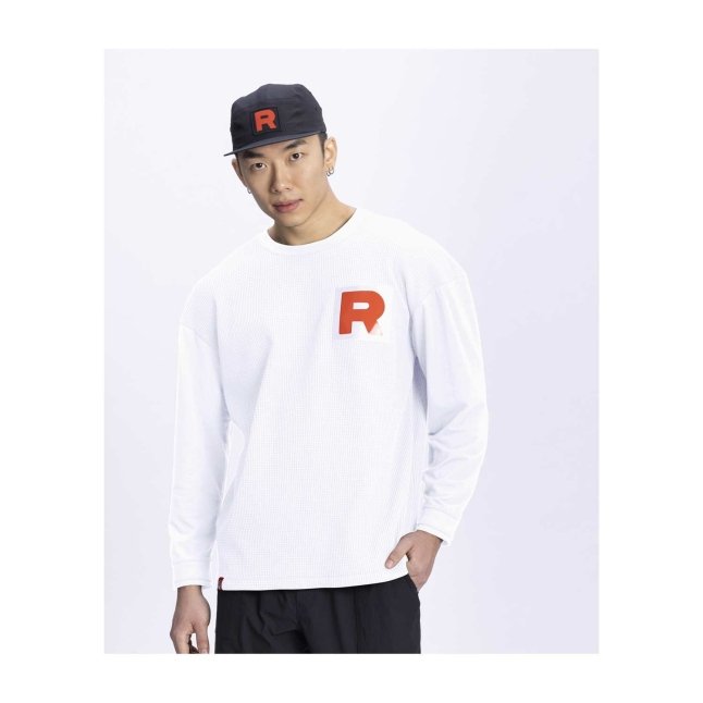 Team Rocket HQ Collection White Relaxed Fit Long-Sleeve T