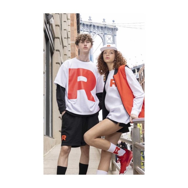 Team Rocket HQ Collection White Oversize T Shirt Adult Pokemon Center Official Site
