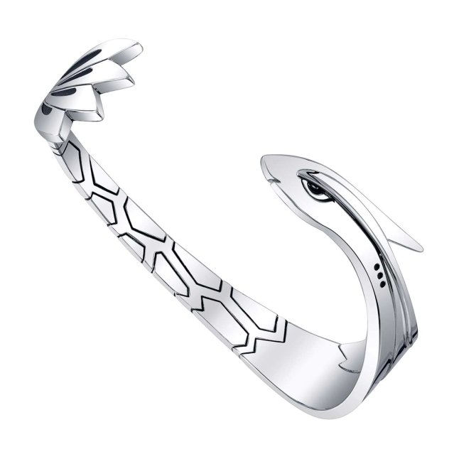 Pokémon Center × RockLove: Milotic Silver Cuff Bracelet - Adult L