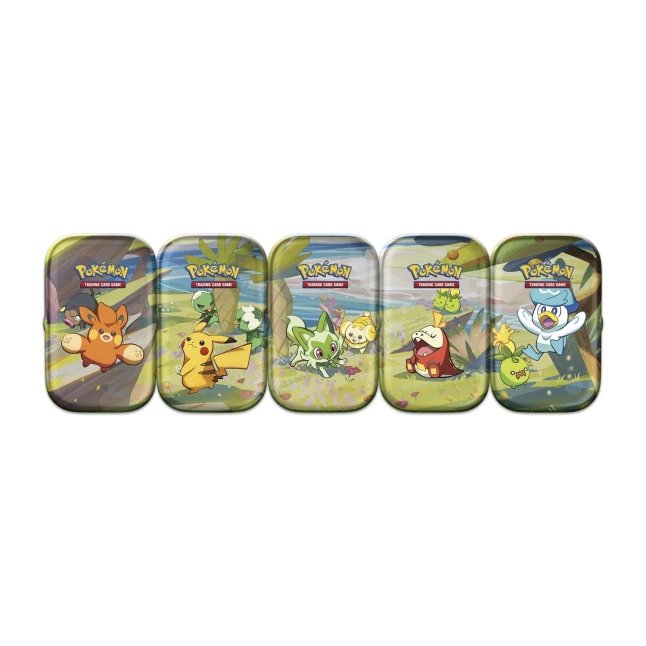 pokmon trading card game: paldea friends mini tin 5-pack SUMMER SALE] Pokemon Vibrant Tins Set of 5 1 energy symbol coin PALDEA FRIENDS MINI TINS?!! #pokemontcg