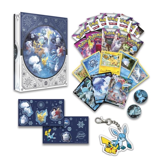 Pokemon TCG: Holiday Calendar 2023 Promos Revealed, Feature Glaceon VMAX  and Galaxy Foils! 