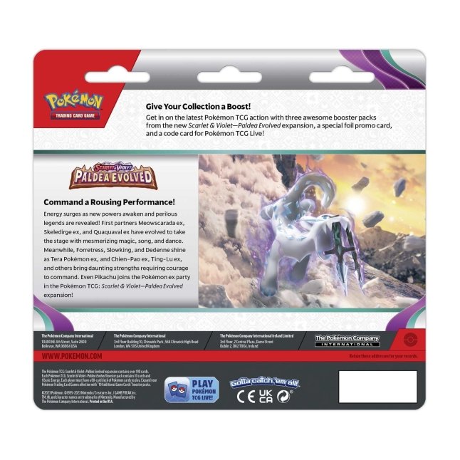 Pokémon TCG: Scarlet & Violet-Paldea Evolved 3 Booster Packs