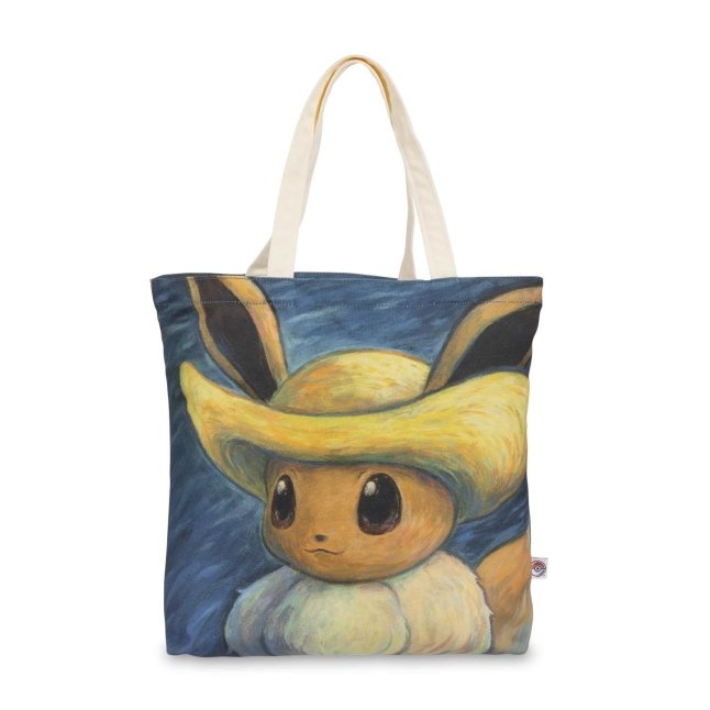 Pokémon Center × Van Gogh Museum: Eevee Inspired by Self-Portrait with  Straw Hat Canvas Tote Bag