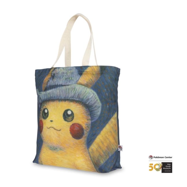 Pokémon Center × Van Gogh Museum: Pikachu Inspired by Self-Portrait with  Grey Felt Hat Canvas Tote Bag