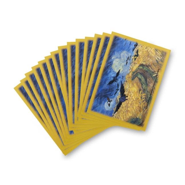 Pokémon Center × Van Gogh Museum: Corviknight Inspired by Wheatfield with Crows Card Sleeves (65 Sleeves) (2)