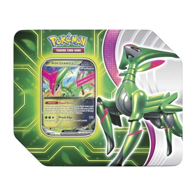 Pokmon TCG: Paradox Clash Tin (Iron Leaves ex) | Pokmon Center Official  Site