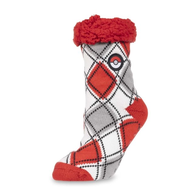 Poké Ball Argyle Fleece Socks (One SizeAdult) Pokémon Center