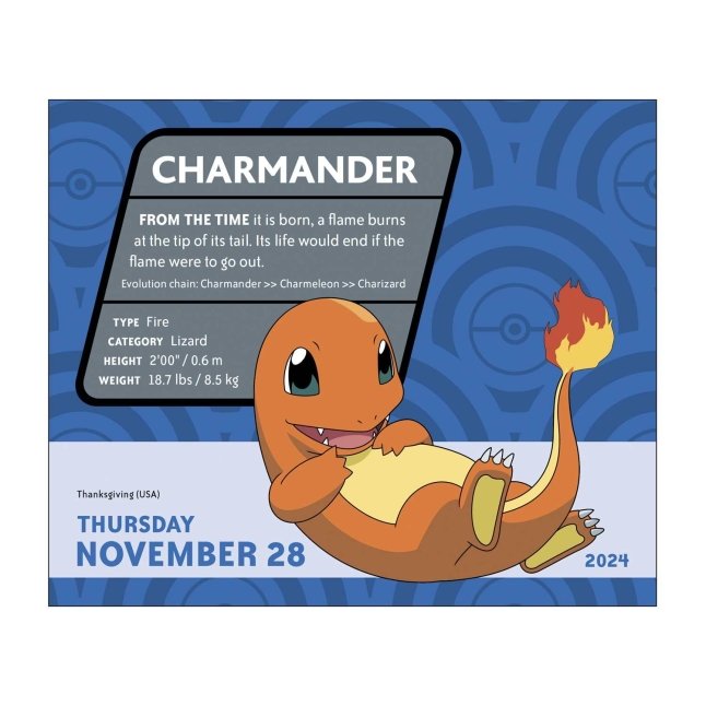 Pokémon 2024 DaytoDay Calendar Pokémon Center Canada Official Site