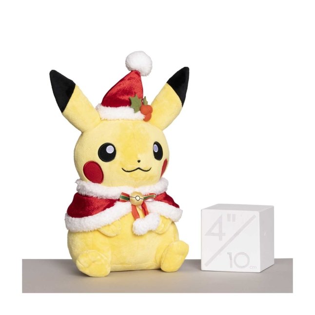 Pikachu with Holiday Cape & Hat Pokémon Holiday Plush - 14