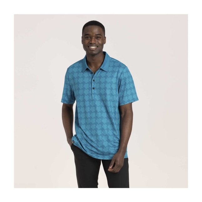 Snorlax Pokémon Clubhouse Blue Polo Shirt - Men | Pokémon Center