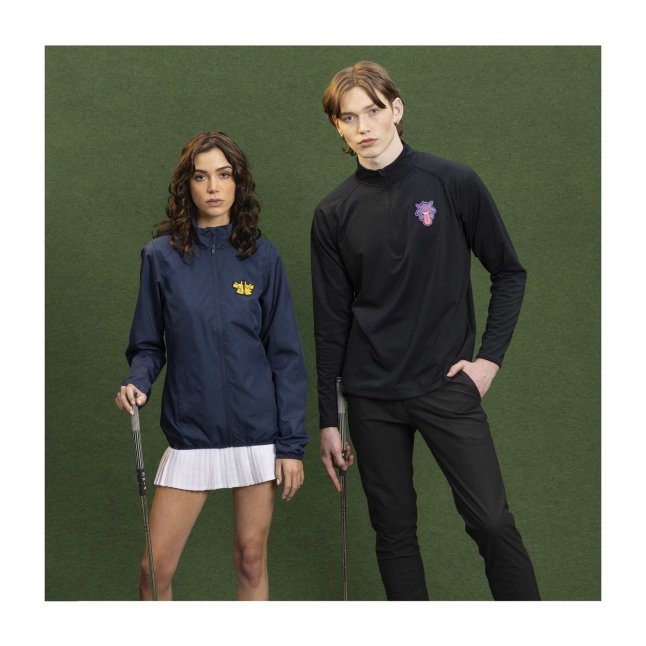 r*i様 JONES✖️CLUBHAUSコラボトレーナー Gengar Pokémon Clubhouse Black Quarter-Zip Pullover Sweatshirt