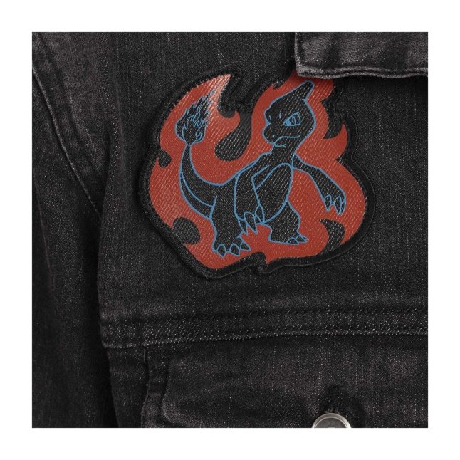 Charizard Black Denim Jacket - Adult | Pokémon Center Canada