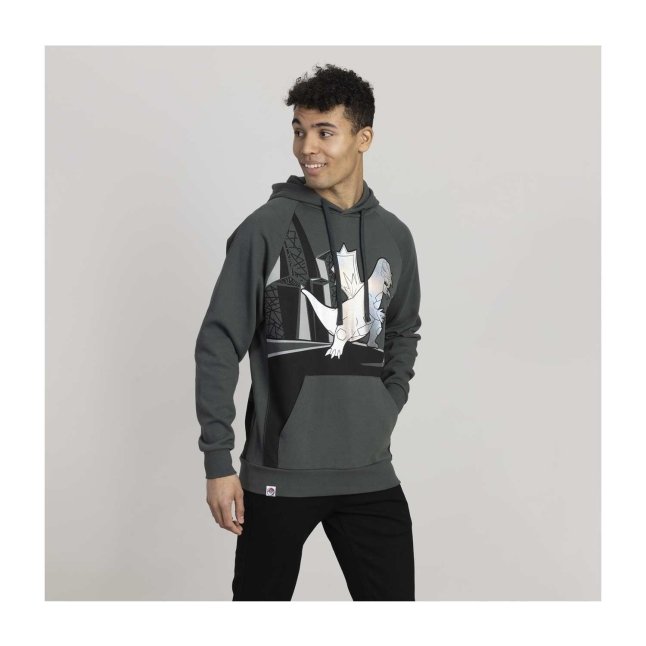 Baxcalibur Powerhouse Pokémon Sleek Gray Pullover Hoodie