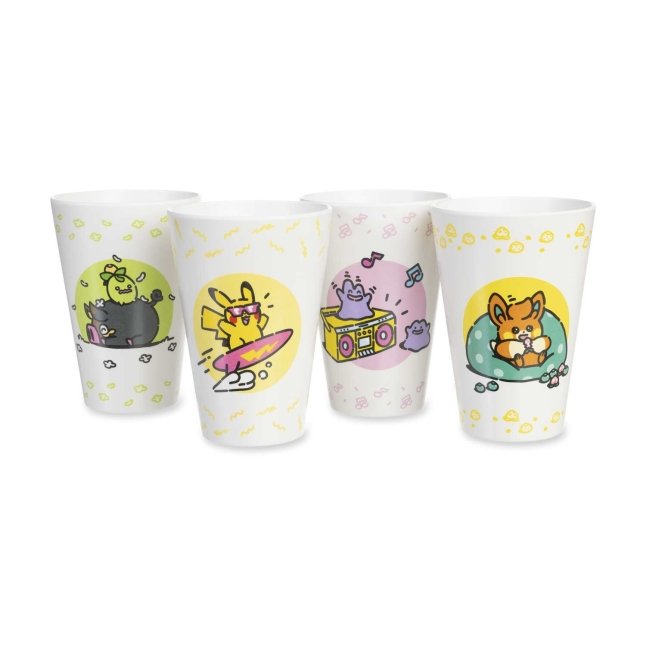 Pokémon Lazy Summer Cups (4Pack) Pokémon Center Official Site