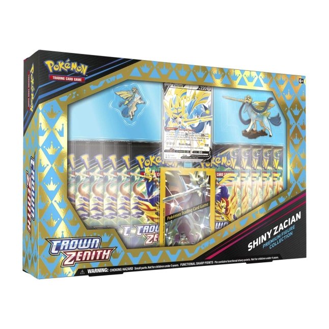 Pokémon Crown Zenith Shiny Zacian Premium Figure Collection