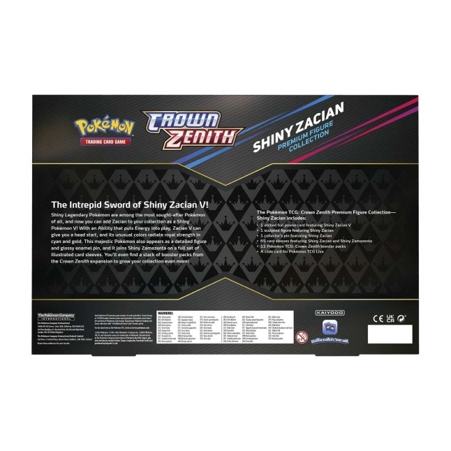 Pokemon Center Original Card Game Sleeve Shiny Zacian Shiny