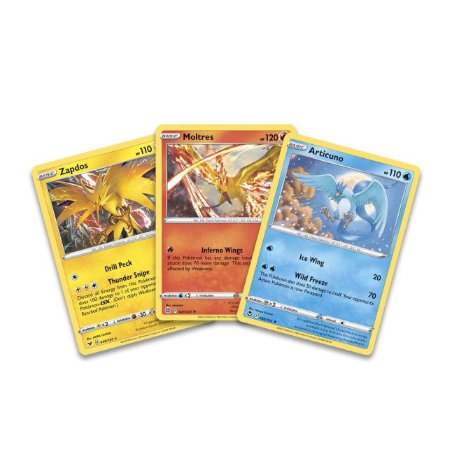 Bundle Moltres Zapdos Articuno Pokemon Card GB Sprite Art Gx 