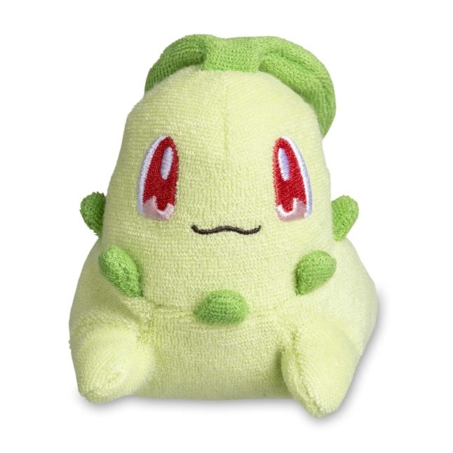 Chikorita Pokémon Comfy Cuddlers Plush Pokémon Center Official Site