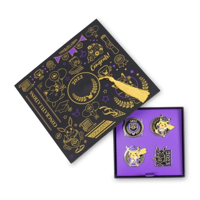 Graduation Pikachu 2023 Pokémon Pin Box Set (4-Pack