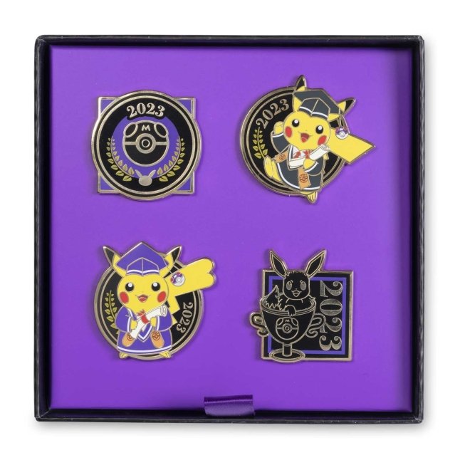 Graduation Pikachu 2023 Pokémon Pin Box Set (4-Pack