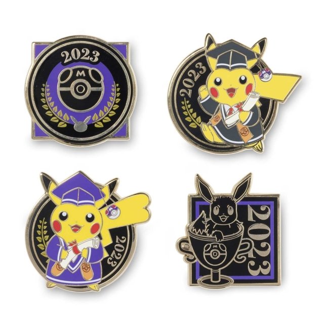 高価値 Graduation Pikachu 2023 Pokémon Pin Box Set (4-Pack ポケモンカードゲーム
