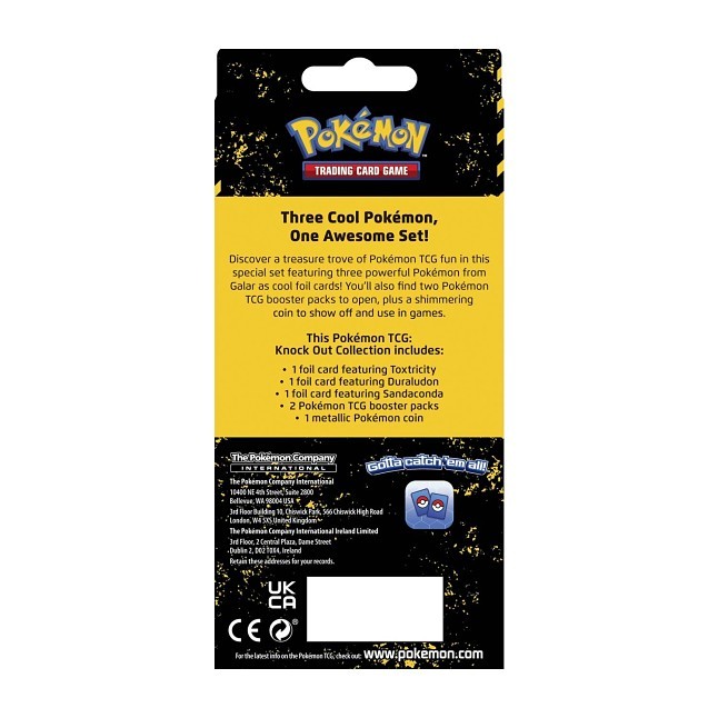 Pokmon TCG: Knock Out Collection (Toxtricity, Duraludon & Sandaconda) |  Pokmon Center Official Site