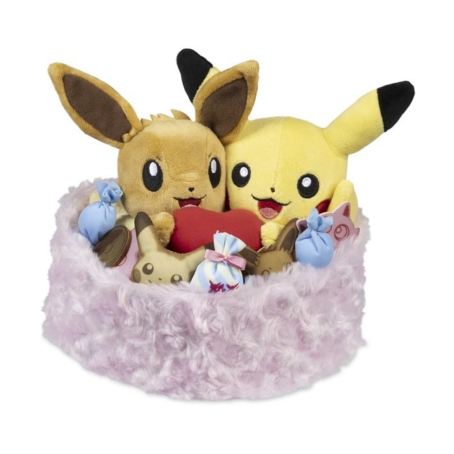 Seasonal Celebrations: Pikachu & Eevee Sweet Days Plush - 7 ¼ In
