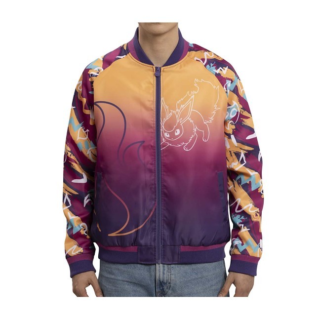 国内発送関税込み Entire Studios MANE RAGLAN BOMBER EEVEE Eevee Evolutions: Sylveon Bomber Jacket - Adult | Pokémon
