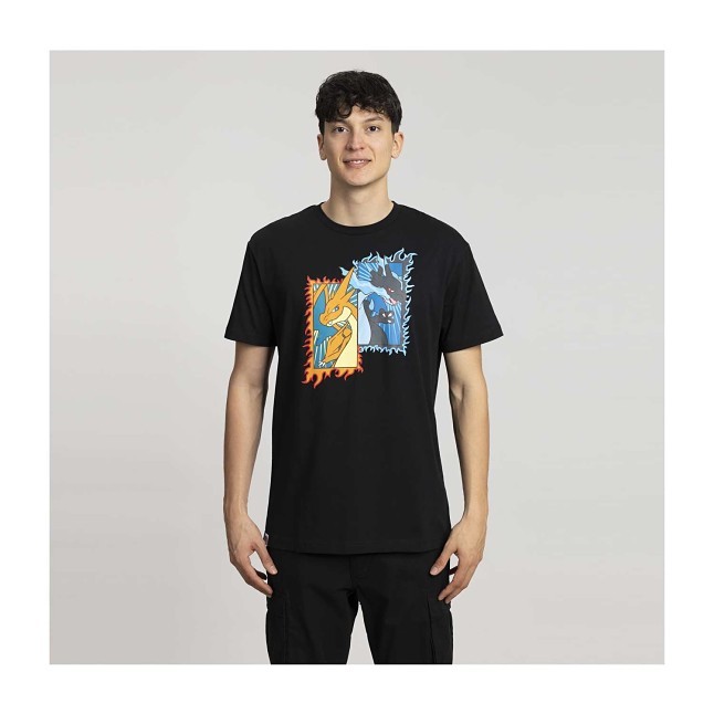 トップス POKEMON MEGA PIGMENT Tee size2 BLACK MEGA GNGR HOLOGRAPHIC POP CULTURE PKMN SHIRT