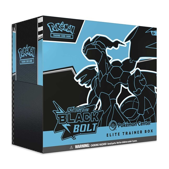 Pokemon scarlet & violet black bolt center elite trainer box