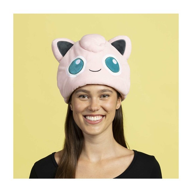 Jigglypuff Pokemon Character Pink Plush Beanie Hat - NWT 31daf06fe0b745578c639b7d065a26  main image 4