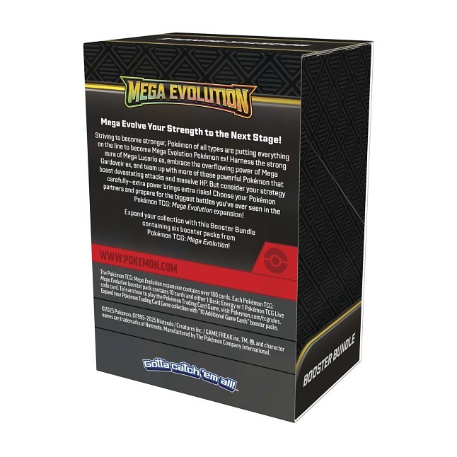 Pokmon TCG: Mega Evolution Booster Bundle (6 Packs) | Pokmon Center UK  Official Site