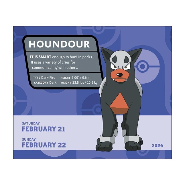 Pokémon 2026 Day-to-Day Calendar | Pokémon Center Official Site