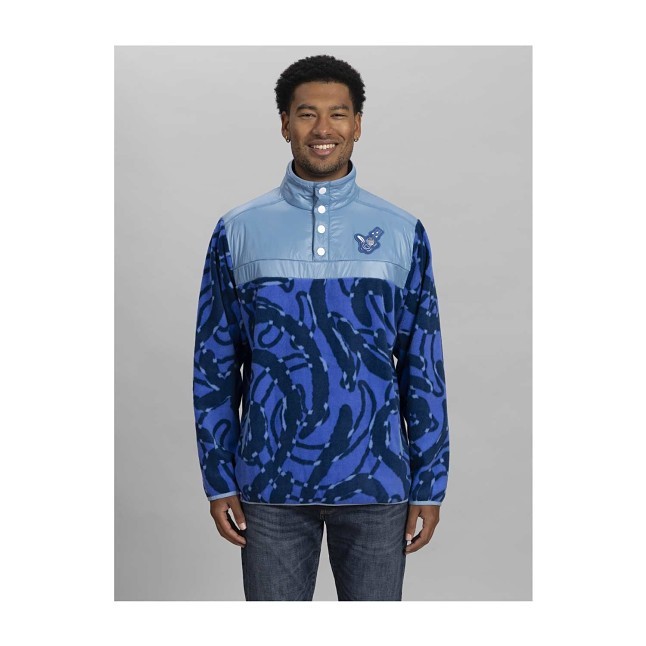 Poliwag Blue Quarter-Snap Pullover Jacket | Pokémon Center Canada