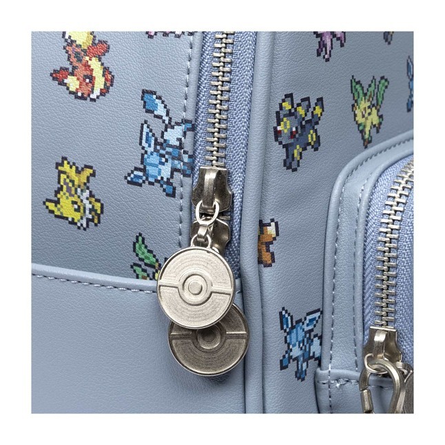 小物 poke Eevee Evolutions Pokémon Pixel Pin Collector Mini Backpack